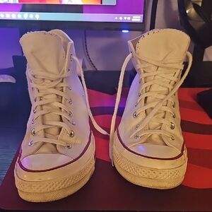 Classic White High-Top Sneakers